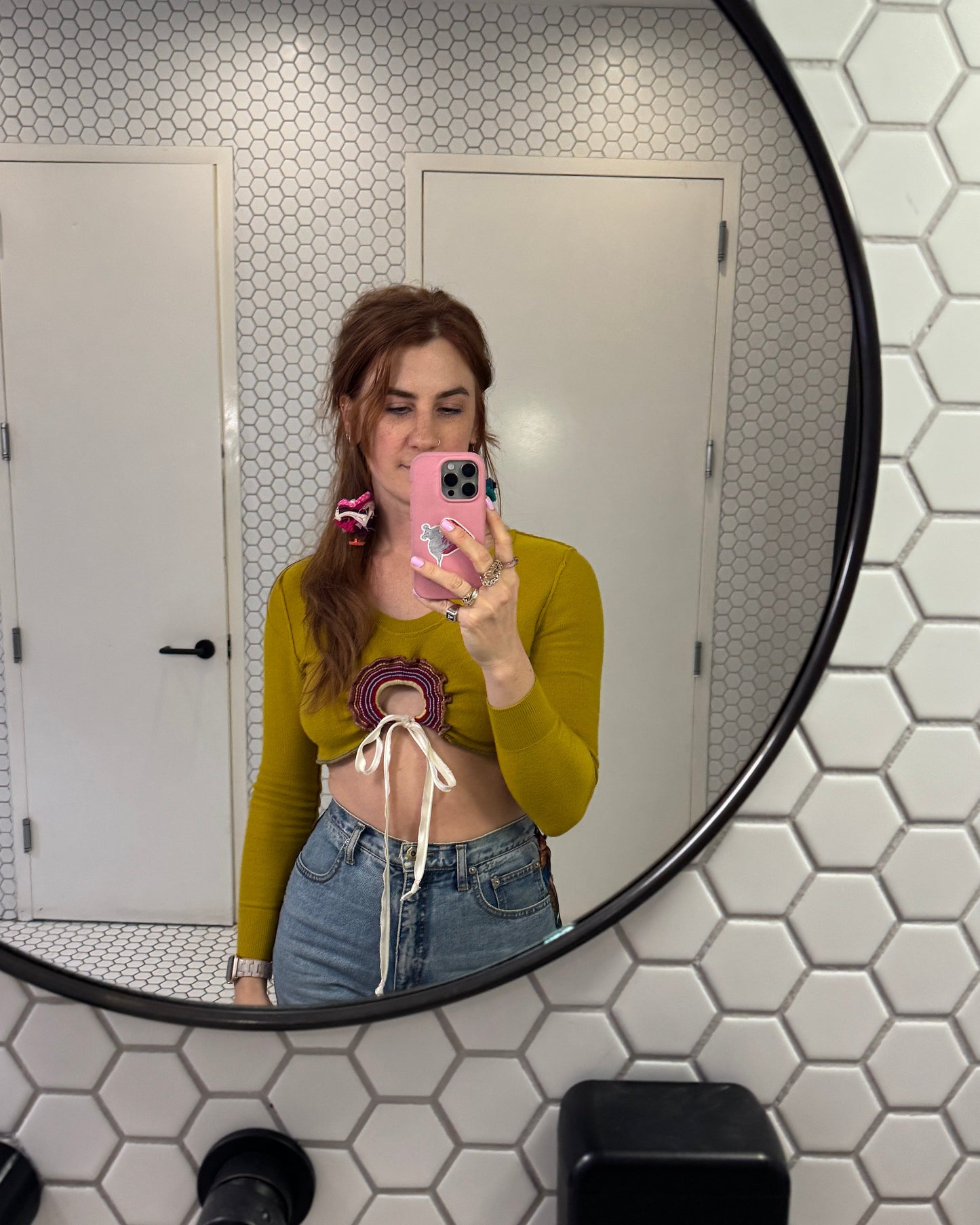 "XANADU" Peek-a-Bow Sweater