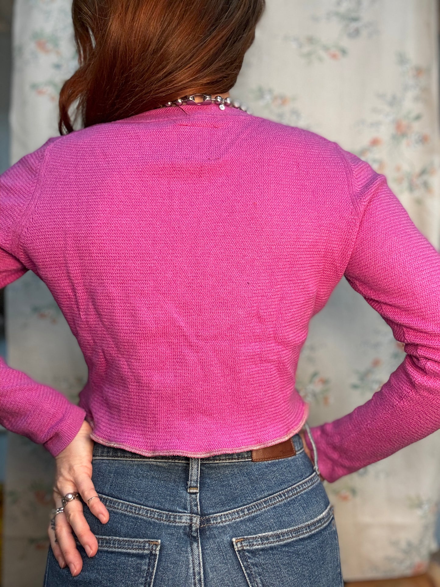 “LUNDI" Peek-a-Bow Cardigan