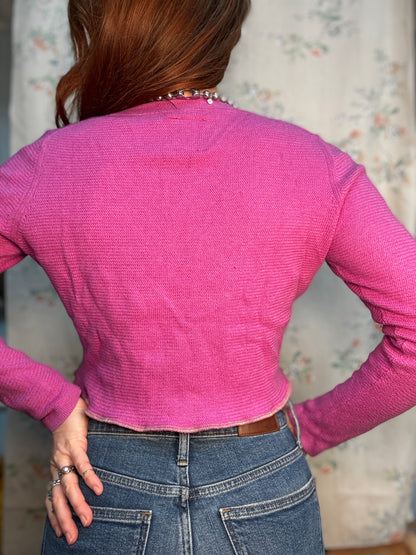 “LUNDI" Peek-a-Bow Cardigan