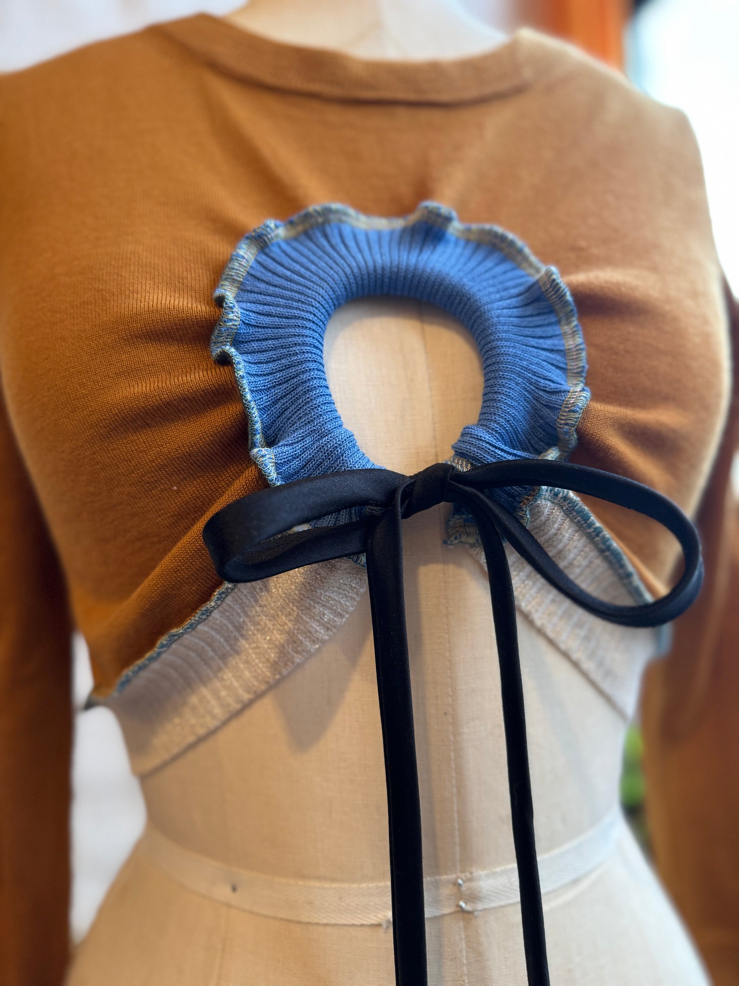 "RALENE" Peek-a-Bow Sweater