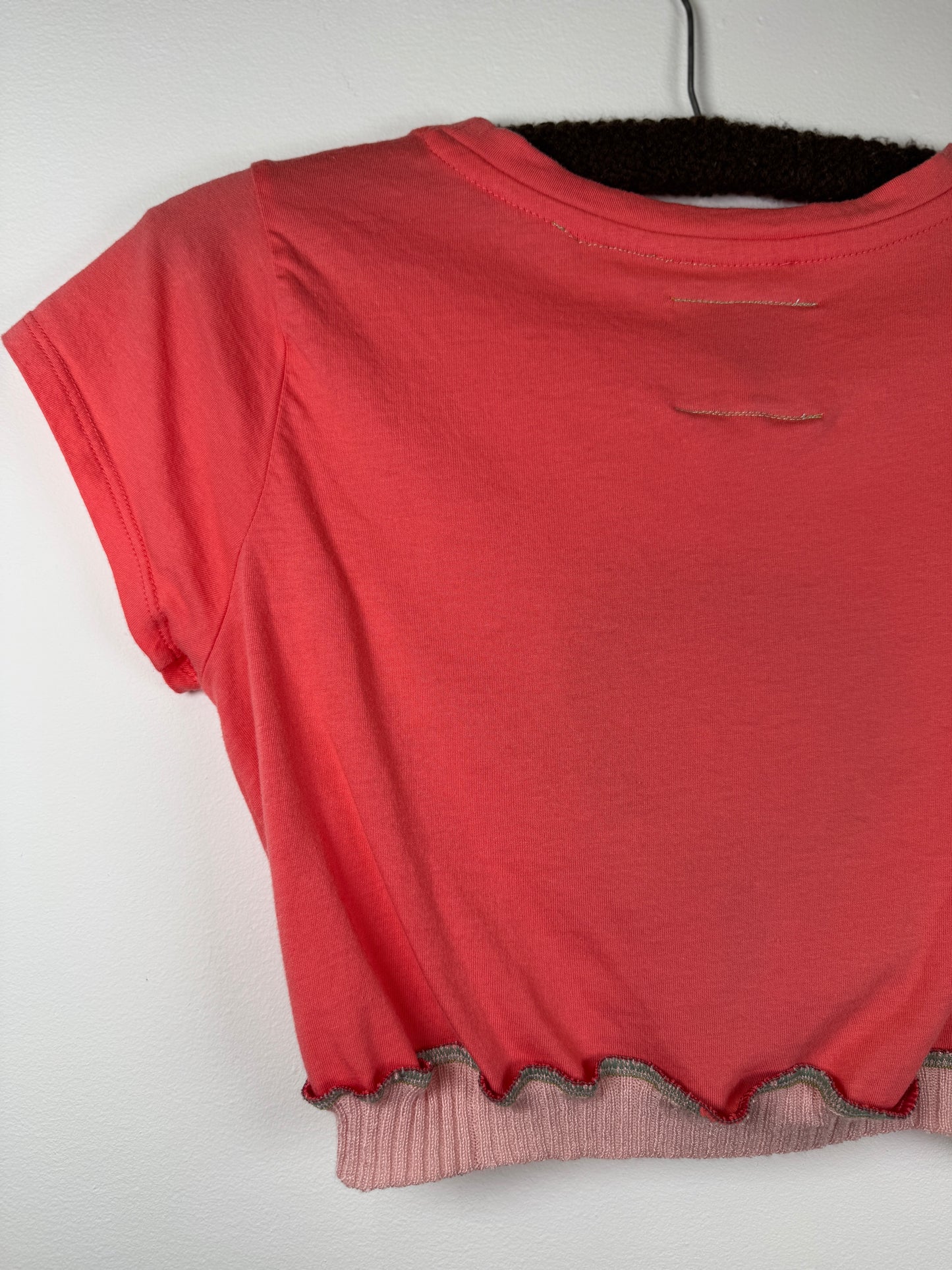 "CORAL" Peek-a-Bow Tee