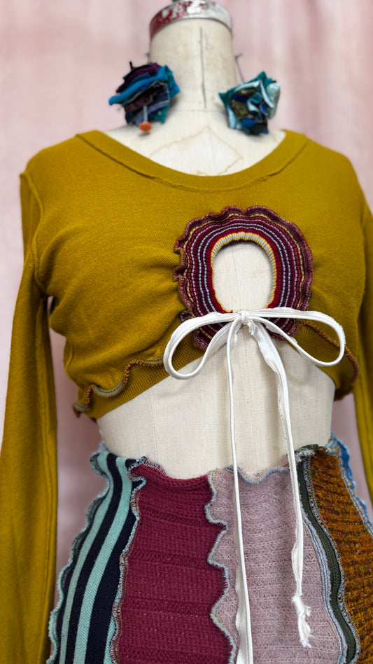 "XANADU" Peek-a-Bow Sweater