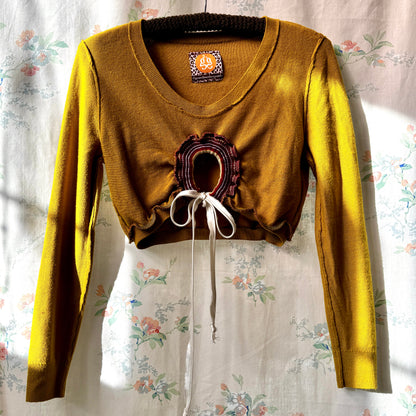 "XANADU" Peek-a-Bow Sweater