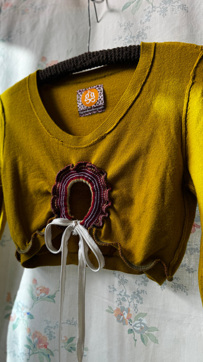 "XANADU" Peek-a-Bow Sweater