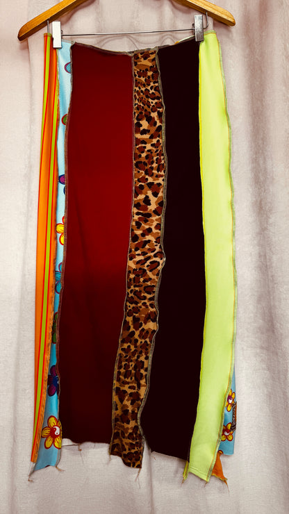 "ROVER" Strip Skirt Midi