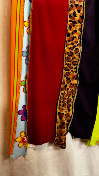 "ROVER" Strip Skirt Midi