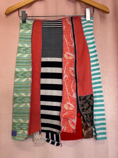 "VELA" Strip Skirt Mini