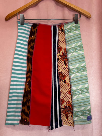 "VELA" Strip Skirt Mini