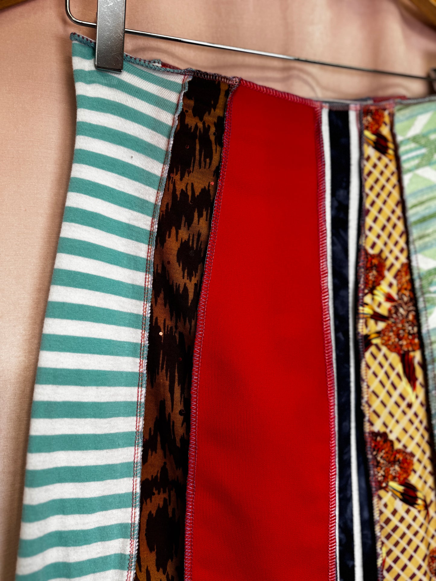"VELA" Strip Skirt Mini