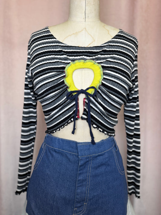 "MERV" Peek-a-Bow Top