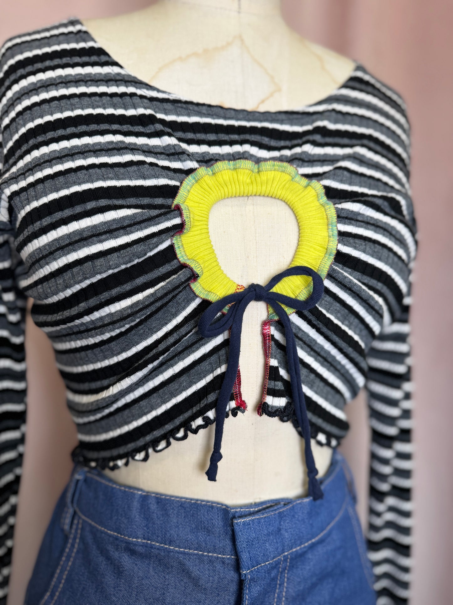 "MERV" Peek-a-Bow Top