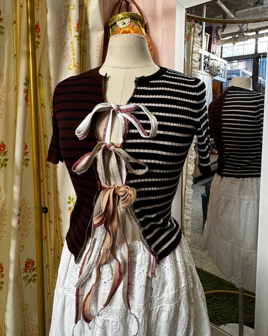 "MEENIE" Peek-a-Bow Cardigan