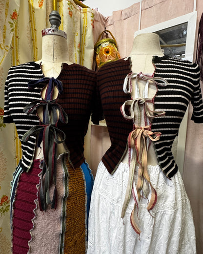 "EENIE" Peek-a-Bow Cardigan