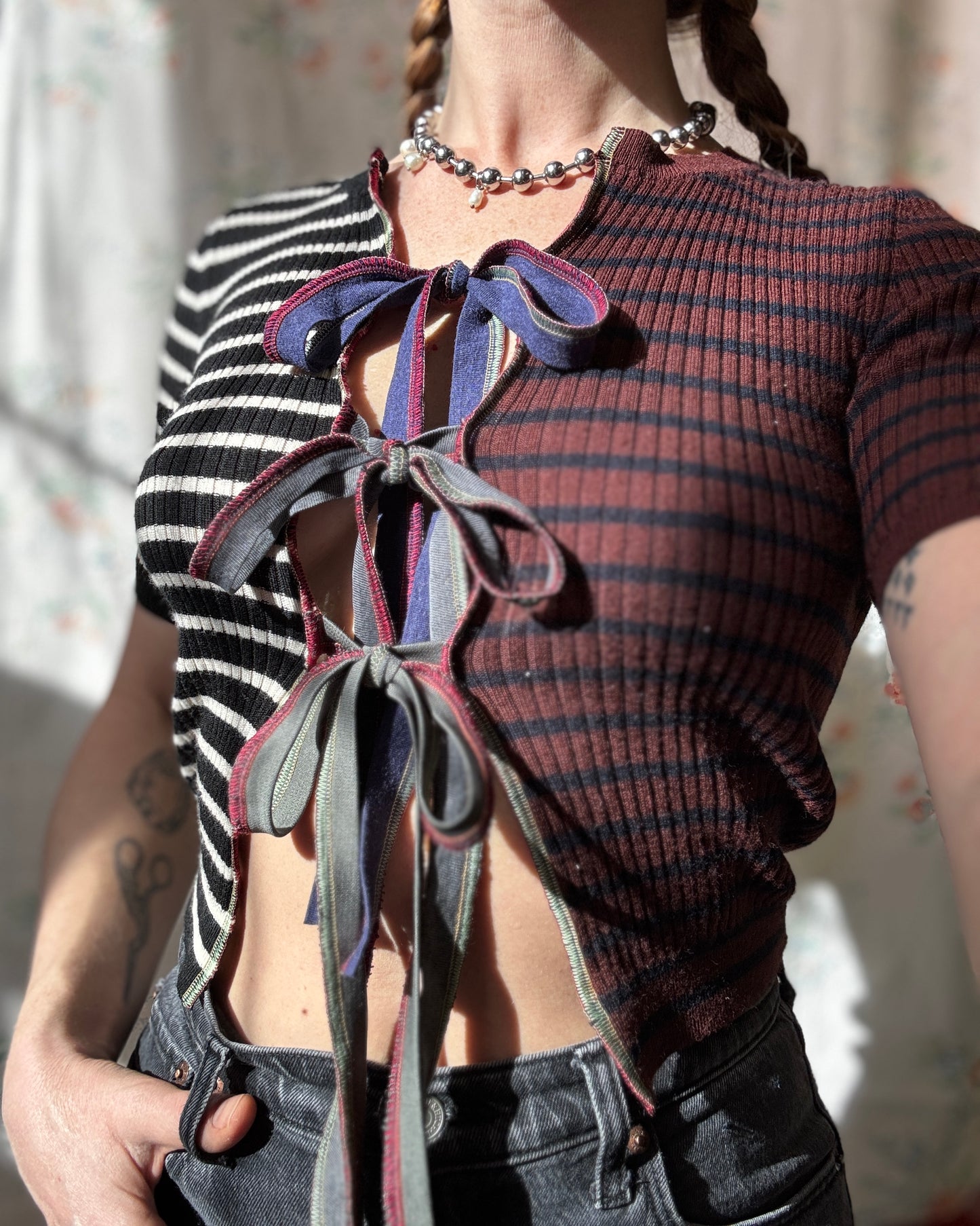 "EENIE" Peek-a-Bow Cardigan